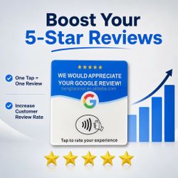 Blank NFC Card Write Any URL Google Review Tap to Rate - 16 Languages