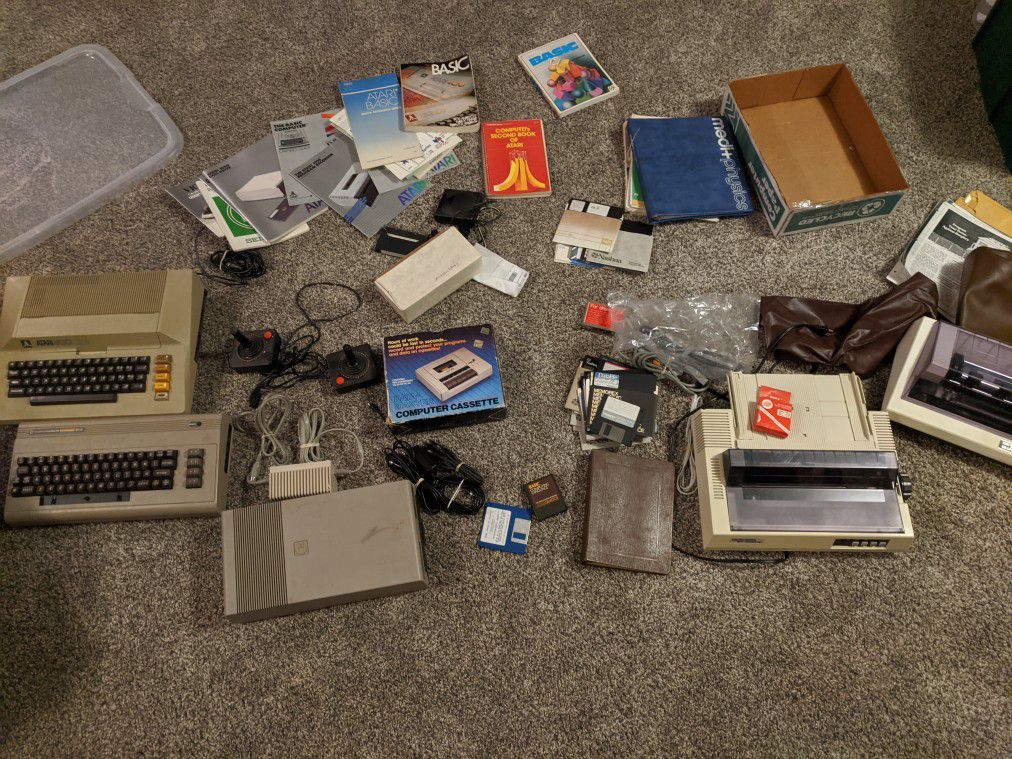 Atari, Commodore, Sega, Modded Xbox, computer stuff.