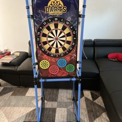 4 In One Indoor Baseball, Footbally, Soccer & Dart Board 