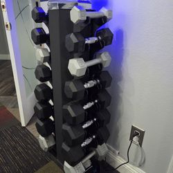 Dumbbell Set and Stand