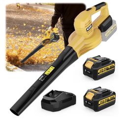 NCOEN 21V Lightweight Cordless Leaf Blower yellow