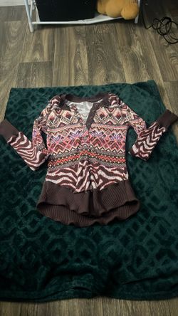 Vintage Long Sleeve Brown Top!