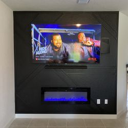 Custom Fireplace accent wall