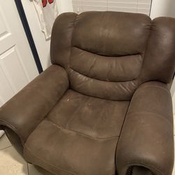 3 Piece Recliner Set Sofa, Recliner And Love Seat 