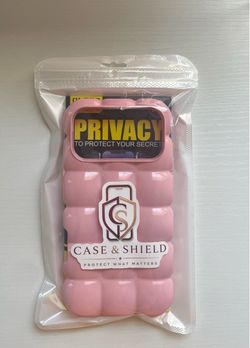 Case and shield Bubble- Gum iPhone case with Tempered screen protector