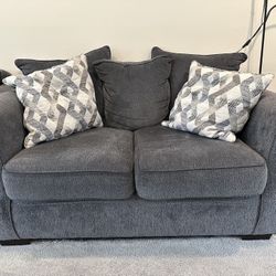 2 Dark gray sofas (couches) Lane furniture brand