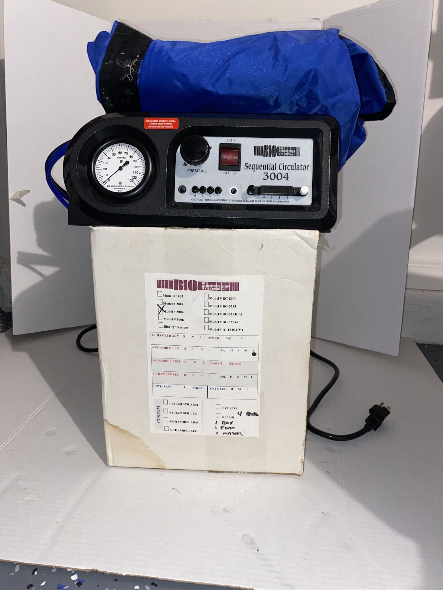 bio compression system Model # 3004