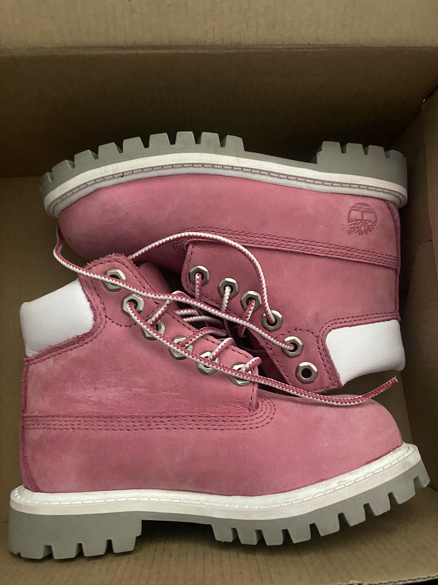 Youth Pink Timberland Boots Size 9y
