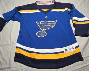 St. Louis Blues Official NHL Hockey Jersey L/XL Blue Yellow