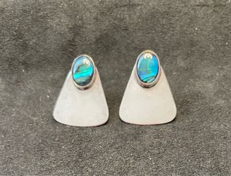 Sterling with Abalone Earrings