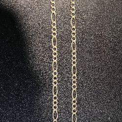 Fígaro Chain Gold 22” 14k 