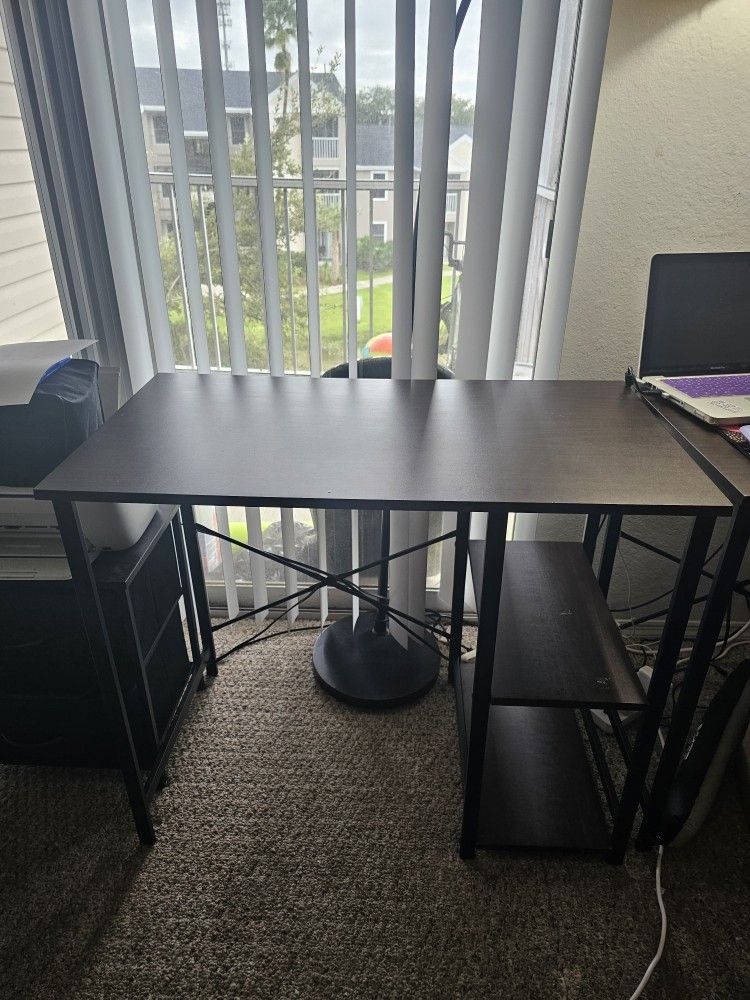 Office Desk 29.5 x 19.6 x 35.5 Inches, Espresso