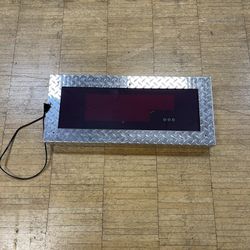 Digital Clock (diamond plated Border) 