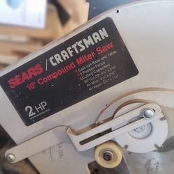Craftsman 10" Compound Miter Saw