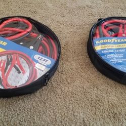 BRAND NEW GOOD YEAR BOOSTER CABLES 6 GAUGE -12 FOOT $ 25 EA.