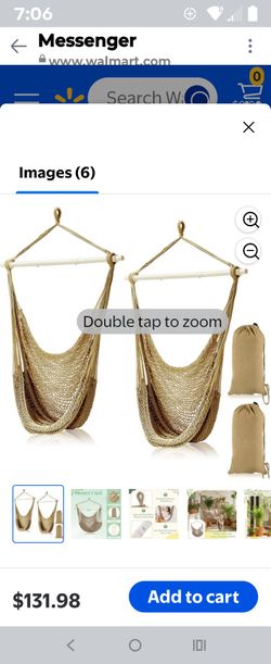 2 hammock hanging chairs new inbox sealed 50 firm no less for both chairs only