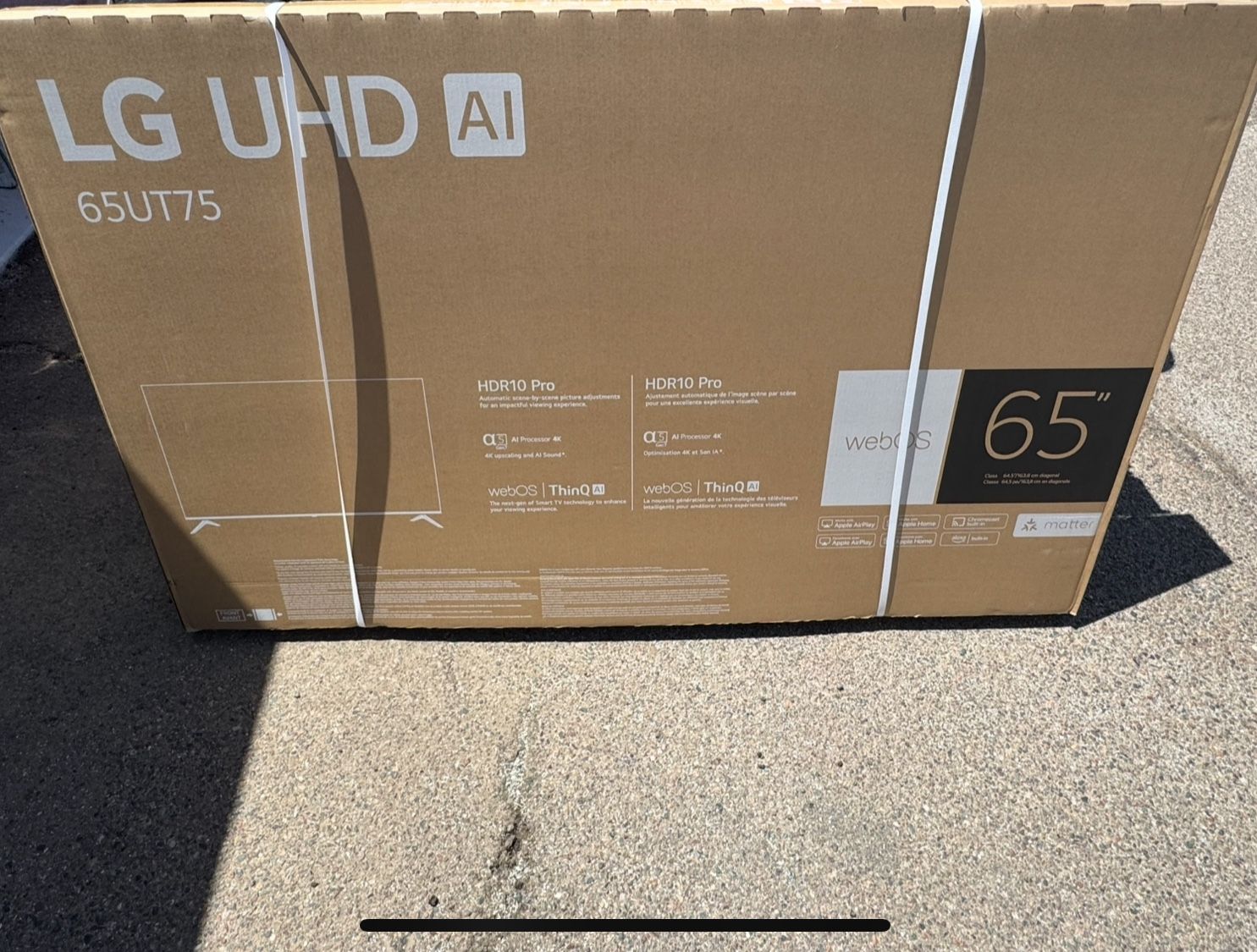 Brand new (unopened) 65 Inch 4K LG Smart TV
