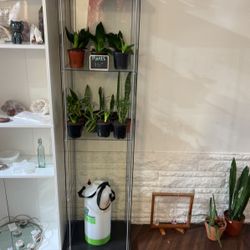 IKEA Glass Shelf With Glass Door (door Hardware Not Available)