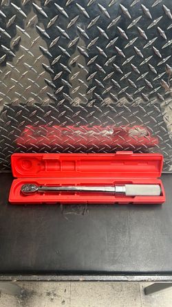 Snap-On Snap On 3/8” Drive SAE Adjustable Click-Type Fixed Ratchet Torque Wrench 20-100 ft-lb QD2R100