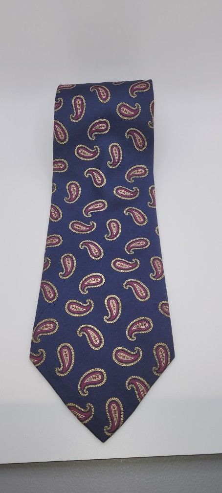 56x4 Claybrooke Silk Paisley Blue Red White Yellow Pattern