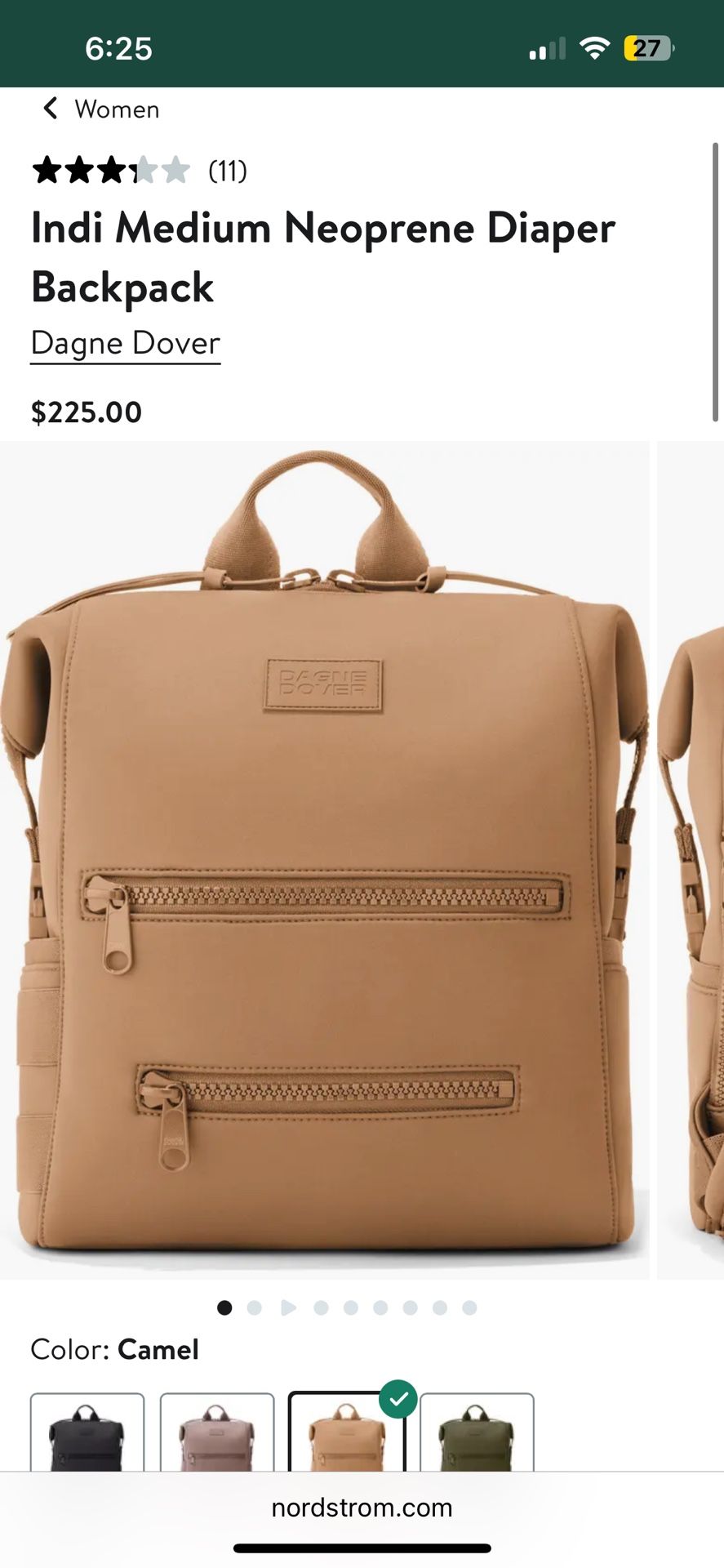 Dagne Dover Nordstrom Indi Neoprene Diaper Backpack