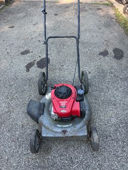 Troy bilt tb110 on a craftsman deck