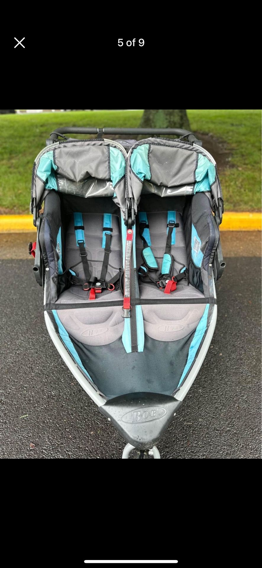 Bob Flex Double Stroller With Accessories