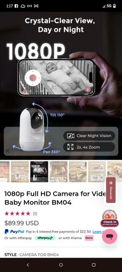 Momcozy Baby Monitor Brand New In Box
