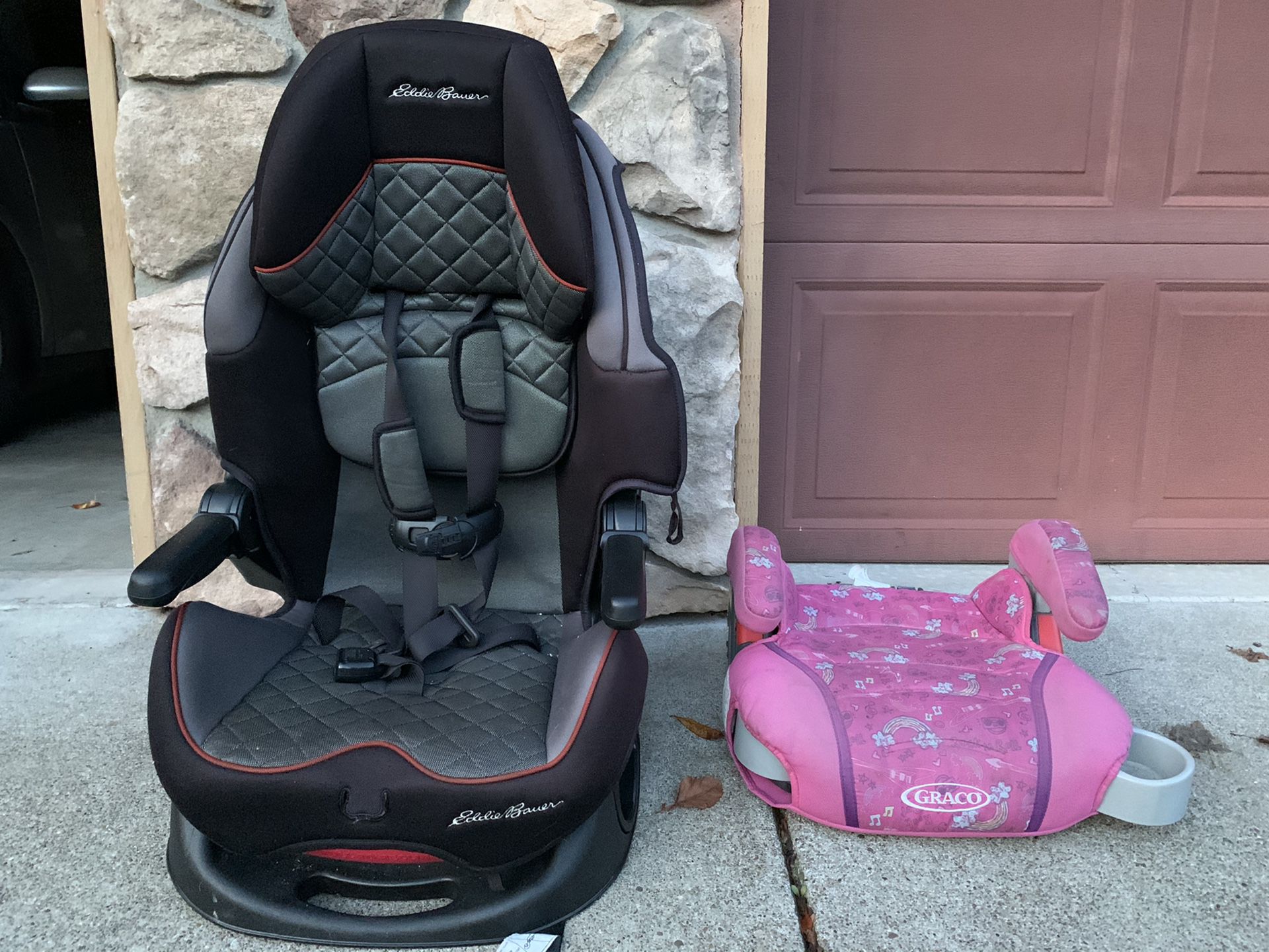 Eddie Bauer reclining car seat and booster