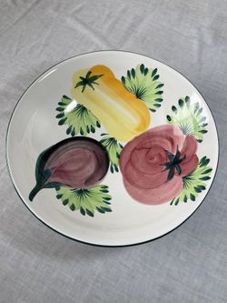 BIG Vintage Ceramic Pizzato Fruit Bowl Made In Italy