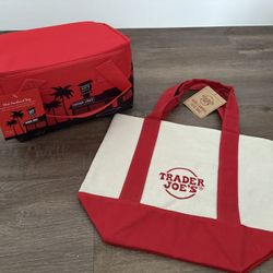 Trader Joe’s Mini Insulated Lunchbox & Canvas Tote Bags- $30 (Plantation)