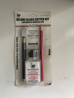 Deluxe glass cutter kit