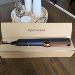 BRAND NEW Dyson Airstrait Hair Straightener - Navy and Copper