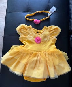 Disney Belle Baby Costume Body Suit For Girls 6-9 Months / Brand New/ 🧡💛