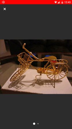 New, it is toy size, Wrought iron model cycle bike