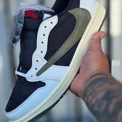 Travis Scott Jordan 1 OLIVE
