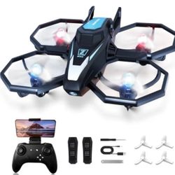 YLFU Drone with Camera, 1080P FPV Drone Camera with Remote Control Quadcopter, Gestures Selfie, One-Key Take Off/Landing, Speed Adjustment, 3D Flips