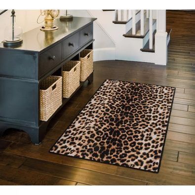 Brumlow Mills Animal Print Area Rug 46in X 30in Leopard ⭐️ NEW IN BOX ⭐️