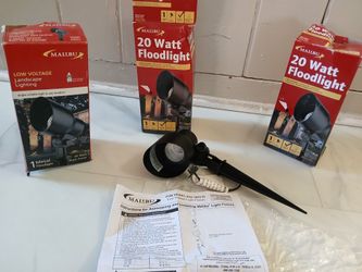 Brand New Malibu 20 Watt Floodlight Landscape Lighting