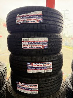 ✅ 235 60 R 18 vendo llantas nuevas marca American