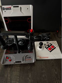Nintendo NES Advantage Joystick and U-Force Controller Bundle