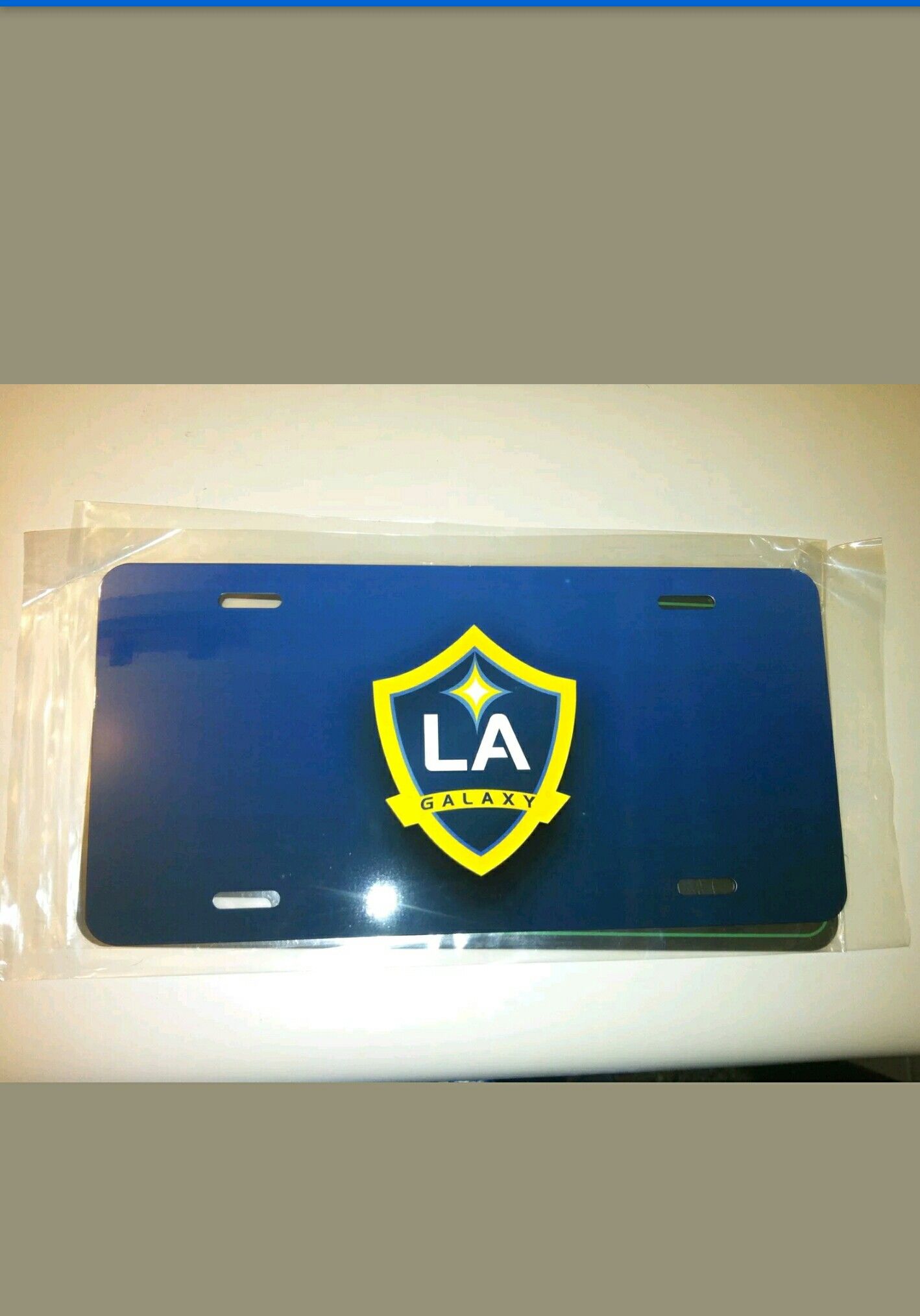 L A Galaxy License Plate Auto Vehicle Auto Car Tag Collectible