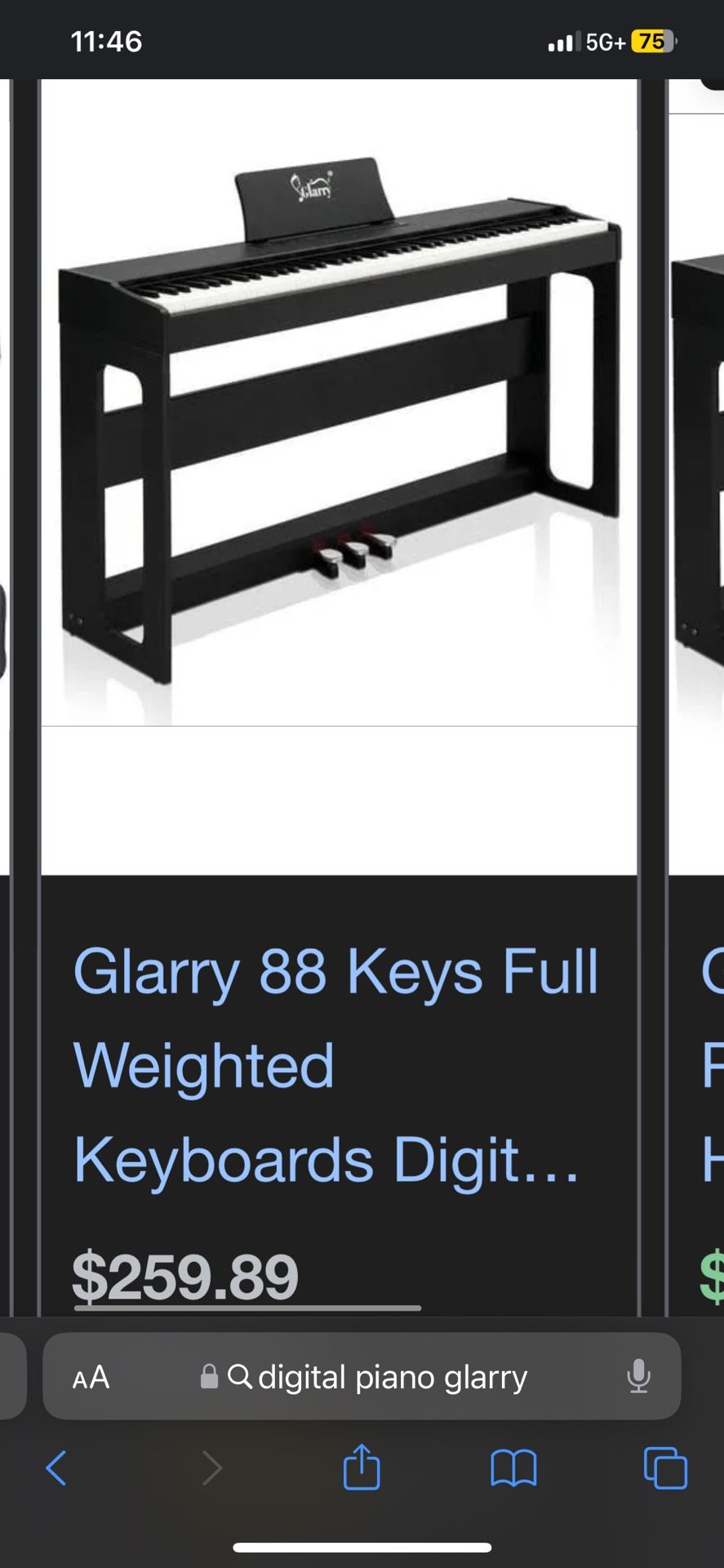 Brand New Glarry Piano
