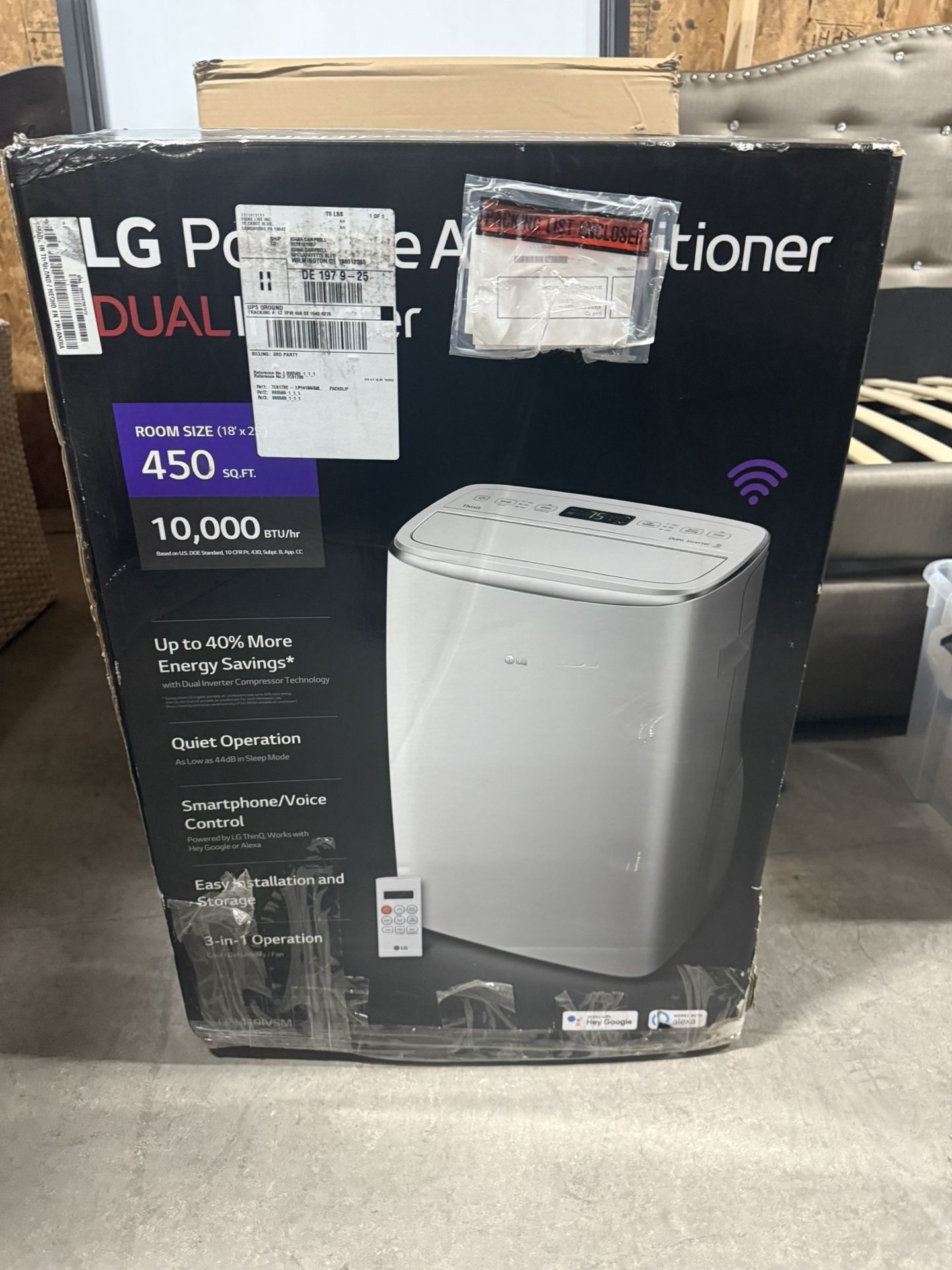 BRAND NEW IN BOX LG 10,000 BTU PORTABLE AIR CONDITIONER W/Remote - Free Delivery!
