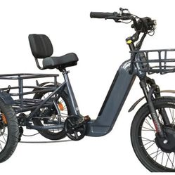 BREEZY Electric Trike 3 Wheel eBike TRIKE GT-48v 500 w Fat Tire Electric Tricycle
