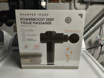 New, never used Sharper Image power boost deep tissue massager