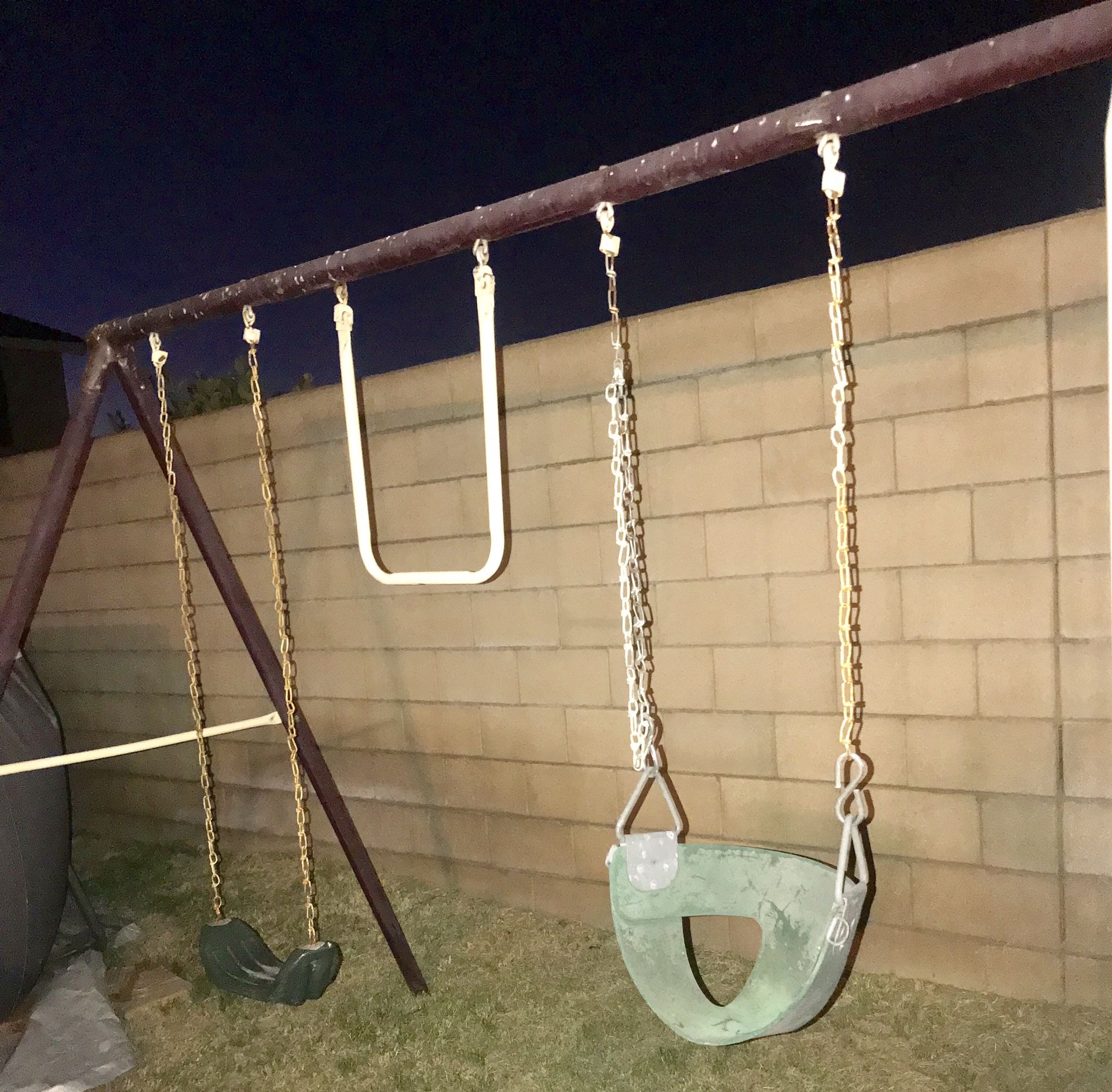 Set of swings & slide
