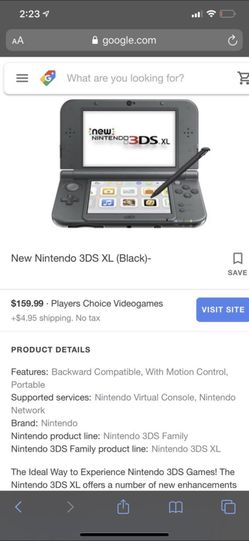The new Nintendo 3DS XL
