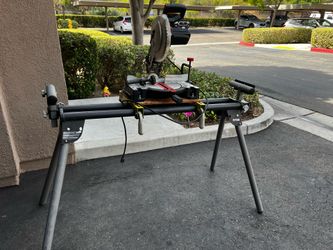 Miter saw with Ryobi stand