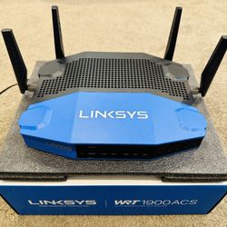 Linksys Dual-Band Gigabit WiFi Wireless Router, Speeds up to (AC1900) 1.9Gbps - WRT1900ACS